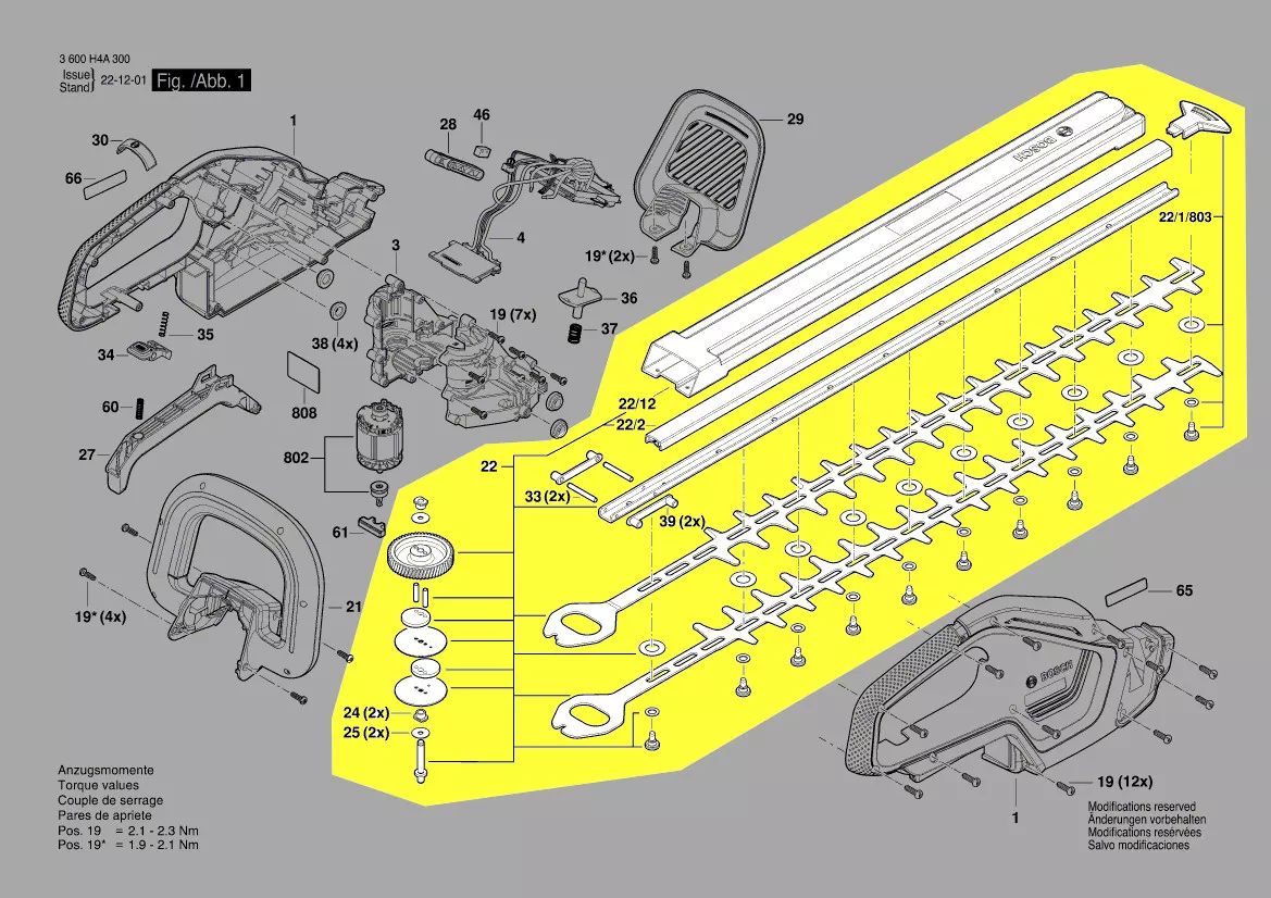 Jeu de couteaux réf. 1 600 A02 7XP Bosch